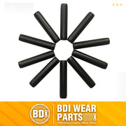 BDI Wear Parts Bucket Teeth P156 Roll Pins Compatible with Backhoe/Skid/Hensley X156 X156S X156L X156T X156TWL Tooth - 10 Pack