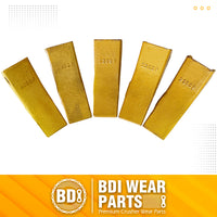 BDI WEAR PARTS 230SP Casting Backhoe Bucket Teeth with TF23P Flex Pin for 23 & 230 Series Skid Steer Loaders and Excavators - 5 Pack