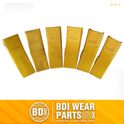 BDI WEAR PARTS 230SP Casting Backhoe Bucket Teeth with TF23P Flex Pin for 23 & 230 Series Skid Steer Loaders and Excavators - 6 Pack
