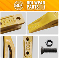 1358203 Bucket Teeth 6Y6335 Caterpillar Style Backhoe Loader / Excavator Unitooth with Bolts and Nuts - 1 Set