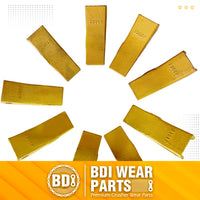 BDI WEAR PARTS 230SP Casting Backhoe Bucket Teeth with TF23P Flex Pin for 23 & 230 Series Skid Steer Loaders and Excavators - 10 Pack