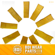 BDI WEAR PARTS 230SP Casting Backhoe Bucket Teeth with TF23P Flex Pin for 23 & 230 Series Skid Steer Loaders and Excavators - 10 Pack