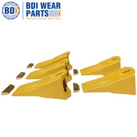 BDI Wear Parts 40S Dirt Teeth Digging Bucket Teeth with 40PN Pins & 40LK Locks Fits Esco Style - 5 Pack