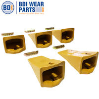 BDI Wear Parts 40S Dirt Teeth Digging Bucket Teeth with 40PN Pins & 40LK Locks Fits Esco Style - 5 Pack