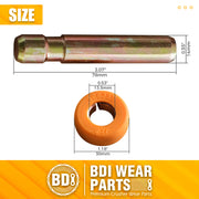 BDI Wear Parts Bucket Teeth Pins 8E6258 8E6259 Retainer Fits CAT J250 1U3251 1U3252 Series -10PK
