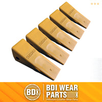 BDI Wear Parts Assembly Adapter 119-3204 Bolt On Shank / 1U3202 Excavator Bucket Teeth/Pin 8E6208 Retainer 8E6209, Caterpillar Bucket Tooth J200 Series - 5 Set