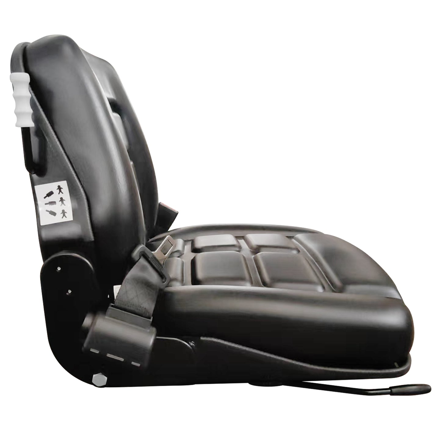 BDI Wear Parts Universal Forklift Seat, Tractor Seat w/Adjustable Angle Back, for Tractor, Mower, Skid Loader, Telehandler, Backhoe, Excavator Dozer