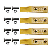1358203 Bucket Teeth 6Y6335 Caterpillar Style Backhoe Loader / Excavator Unitooth with Bolts and Nuts - 4 Set
