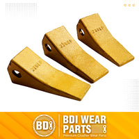 BDI WEAR PARTS 230SP Casting Backhoe Bucket Teeth with TF23P Flex Pin for 23 & 230 Series Skid Steer Loaders and Excavators - 3 Pack