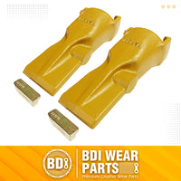 BDI Wear Parts V23SYL Esco Style Dirt Bucket Teeth Digging Tooth with V23PN Pins - 2 Set