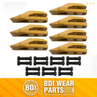 BDI Wear Parts 6684447 Trenching Bucket Teeth, Bobcat Style Skid Steer Backhoe Bolt On Tooth Unitooth - 7 Pack