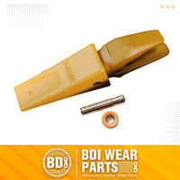 BDI Wear Parts Assembly Adapter 119-3204 Bolt On Shank / 1U3202 Excavator Bucket Teeth/Pin 8E6208 Retainer 8E6209, Caterpillar Bucket Tooth J200 Series - 1 Set