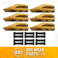 BDI Wear Parts 6684447 Trenching Bucket Teeth, Bobcat Style Skid Steer Backhoe Bolt On Tooth Unitooth - 6 Pack