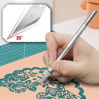 100 Pack Exacto Knife Blades, SK5 Steel #11 Blades with Storage Box, Precision Hobby Knife for Carving, Scrapbooking, Modeling, DIY, Art Projects