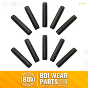 BDI Wear Parts Bucket Teeth P156 Roll Pins Compatible with Backhoe/Skid/Hensley X156 X156S X156L X156T X156TWL Tooth - 10 Pack