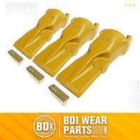 BDI Wear Parts V23SYL Esco Style Dirt Bucket Teeth Digging Tooth with V23PN Pins - 3 Set