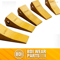 BDI WEAR PARTS 230SP Casting Backhoe Bucket Teeth with TF23P Flex Pin for 23 & 230 Series Skid Steer Loaders and Excavators - 6 Pack