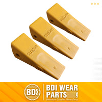 BDI Wear Parts Assembly Adapter 119-3204 Bolt On Shank / 1U3202 Excavator Bucket Teeth/Pin 8E6208 Retainer 8E6209, Caterpillar Bucket Tooth J200 Series - 3 Set