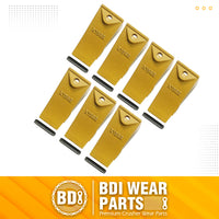 BDI Wear Parts X156S Short Dirt Teeth Hensley Style Bucket Teeth/Tooth with P156 Roll Pins - 7 Pack