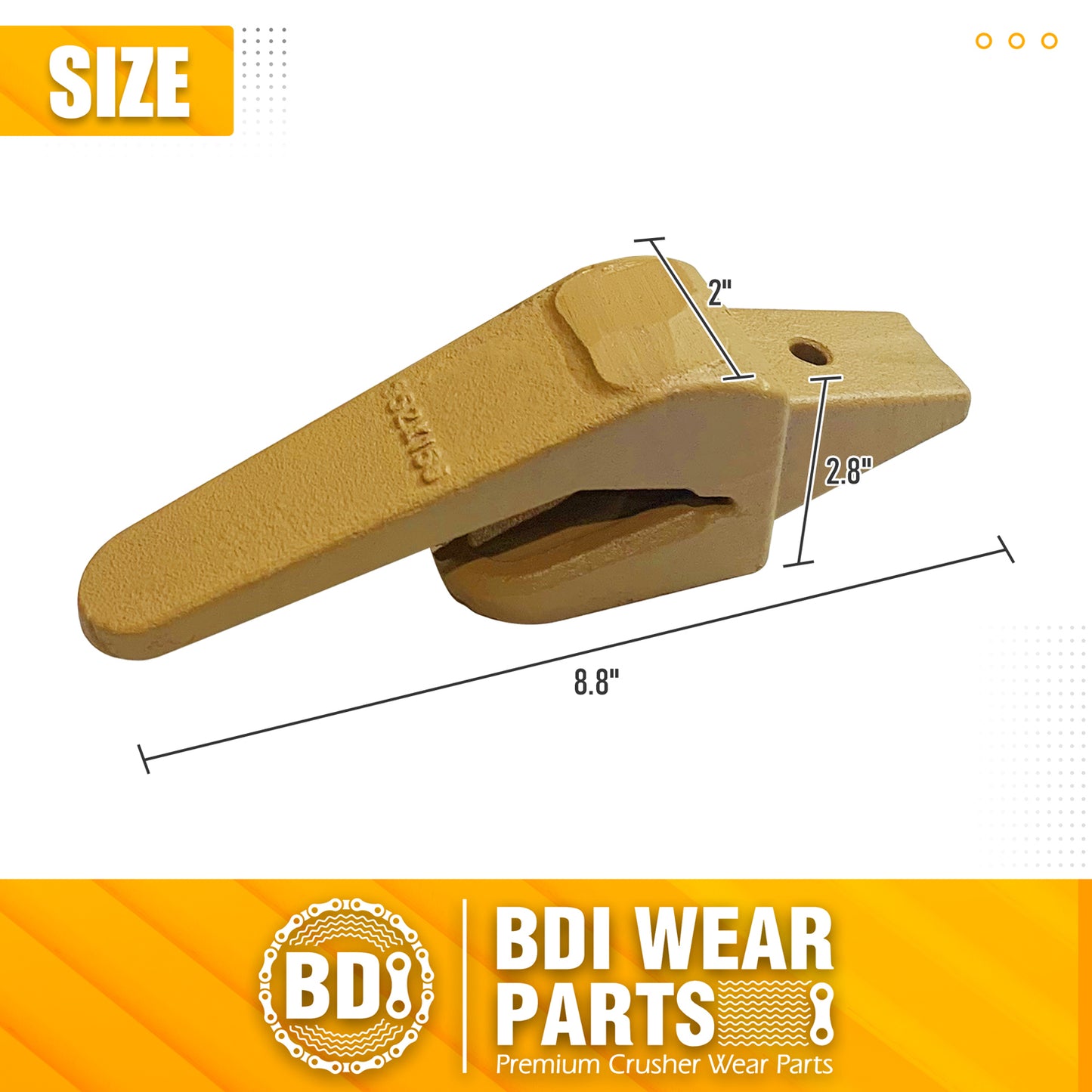 BDI Wear Parts 1 Pack 552X156 Weld On Adapter for X156 Hensley Style Bucket Teeth