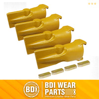 BDI Wear Parts V23SYL Esco Style Dirt Bucket Teeth Digging Tooth with V23PN Pins - 4 Set