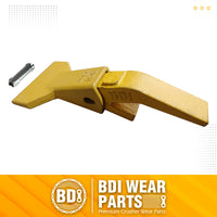 BDI Wear Parts Assembly U43792 Bucket Tooth Adapter +230 Series 230F Bucket Teeth with TF23P Flex Pin/Weld on Bucket Teeth Compatible with Hensley Excavator - 1 Set
