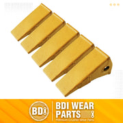 BDI Wear Parts 23 230 Series Skid Steer Bucket Digging Teeth/Tooth with TF23P Flex Pins - 10 Pack