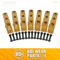 BDI Wear Parts 6684447 Trenching Bucket Teeth, Bobcat Style Skid Steer Backhoe Bolt On Tooth Unitooth - 7 Pack