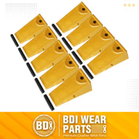 BDI Wear Parts X156 Dirt Teeth Hensley Style Bucket Teeth/Tooth & P156 Roll Pins - 9 Pack