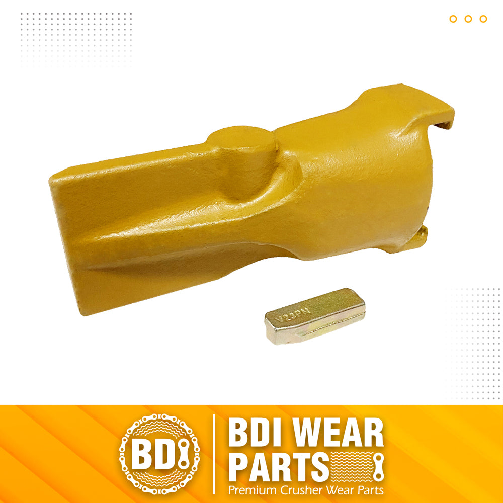 BDI Wear Parts V23SYL Esco Style Dirt Bucket Teeth Digging Tooth with V23PN Pin - 1 Set