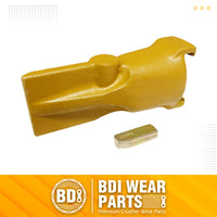 BDI Wear Parts V23SYL Esco Style Dirt Bucket Teeth Digging Tooth with V23PN Pin - 1 Set