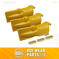 BDI Wear Parts V23SYL Esco Style Dirt Bucket Teeth Digging Tooth with V23PN Pins - 3 Set