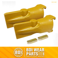 BDI Wear Parts V23SYL Esco Style Dirt Bucket Teeth Digging Tooth with V23PN Pins - 2 Set