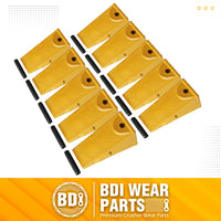 BDI Wear Parts X156 Dirt Teeth Hensley Style Bucket Teeth/Tooth & P156 Roll Pins - 10 Pack