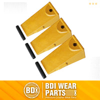 BDI Wear Parts X156 Dirt Teeth Hensley Style Bucket Teeth/Tooth & P156 Roll Pins - 3 Pack