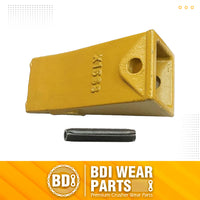 BDI Wear Parts X156S Short Dirt Teeth Hensley Style Bucket Teeth/Tooth with P156 Roll Pin - 1 Pack