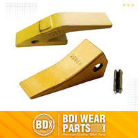 BDI Wear Parts Assembly U43792 Bucket Tooth Adapter + 230SP Casting Bucket Teeth with TF23P Flex Pins/Weld on Bucket Teeth Compatible with Hensley Excavator