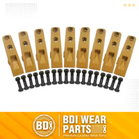 BDI Wear Parts 6684447 Trenching Bucket Teeth, Bobcat Style Skid Steer Backhoe Bolt On Tooth Unitooth - 9 Pack