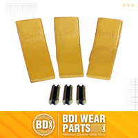 BDI WEAR PARTS 230SP Casting Backhoe Bucket Teeth with TF23P Flex Pin for 23 & 230 Series Skid Steer Loaders and Excavators - 3 Pack
