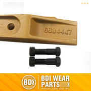 BDI Wear Parts 6684447 Trenching Bucket Teeth, Bobcat Style Skid Steer Backhoe Bolt On Tooth Unitooth - 1 Pack