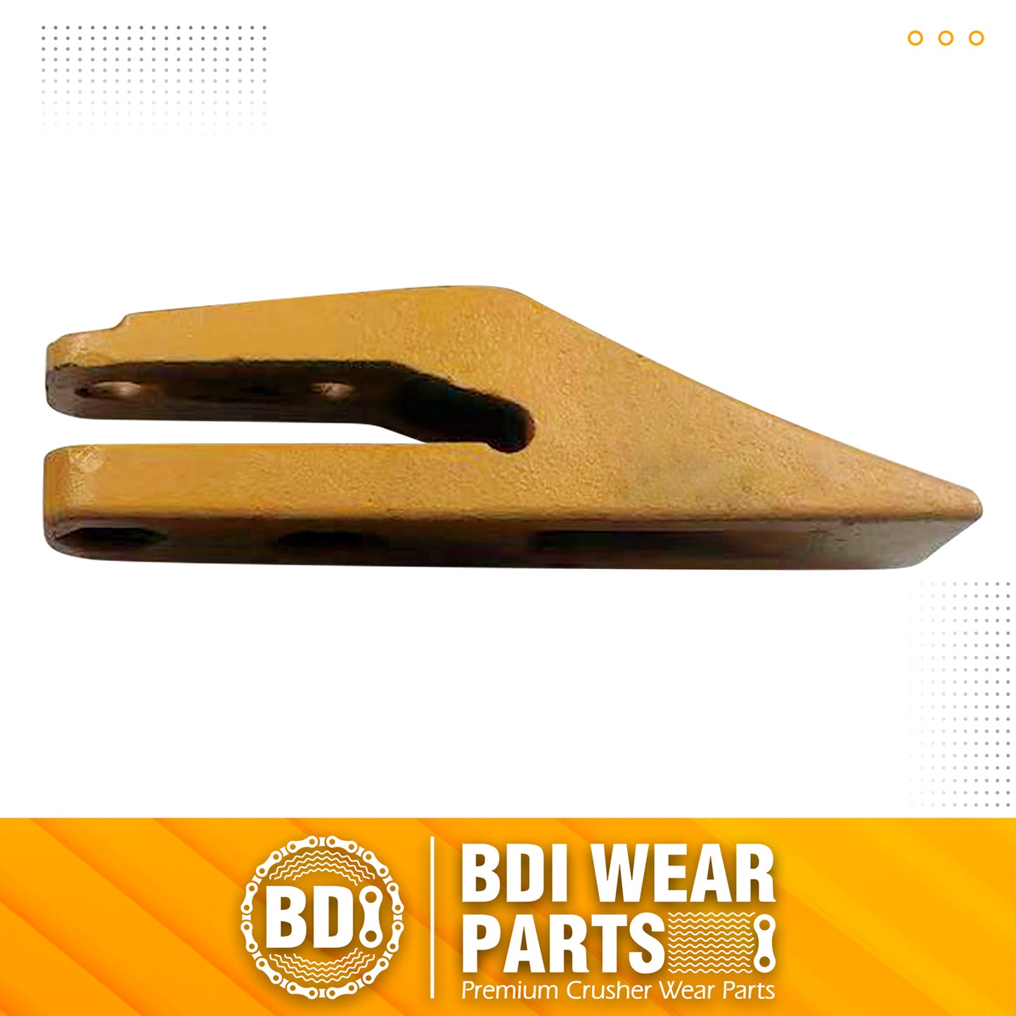 BDI Wear Parts 6684447 Trenching Bucket Teeth, Bobcat Style Skid Steer Backhoe Bolt On Tooth Unitooth - 2 Pack