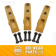 BDI Wear Parts 6684447 Trenching Bucket Teeth, Bobcat Style Skid Steer Backhoe Bolt On Tooth Unitooth - 3 Pack