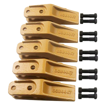 compare product BDI Wear Parts 6684447 Trenching Bucket Teeth, Bobcat Style Skid Steer Backhoe Bolt On Tooth Unitooth - 5 Pack