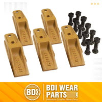 BDI Wear Parts 6684447 Trenching Bucket Teeth, Bobcat Style Skid Steer Backhoe Bolt On Tooth Unitooth - 5 Pack