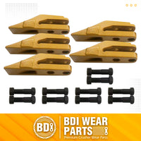 BDI Wear Parts 6684447 Trenching Bucket Teeth, Bobcat Style Skid Steer Backhoe Bolt On Tooth Unitooth - 5 Pack