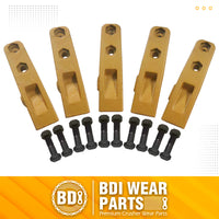 BDI Wear Parts 6684447 Trenching Bucket Teeth, Bobcat Style Skid Steer Backhoe Bolt On Tooth Unitooth - 5 Pack