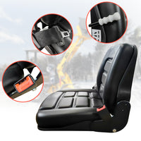 BDI Wear Parts Universal Forklift Seat, Tractor Seat w/Adjustable Angle Back, for Tractor, Mower, Skid Loader, Telehandler, Backhoe, Excavator Dozer