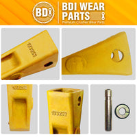 BDI Wear Parts 1U3252 Casting Bucket Teeth w/ 8E6258 Pins, 8E6259 Retainer Fits CAT J250 - 5 Pack