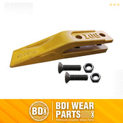 1358203 Bucket Teeth 6Y6335 Caterpillar Style Backhoe Loader / Excavator Unitooth with Bolts and Nuts - 1 Set