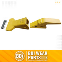 BDI Wear Parts Assembly U43792 Bucket Tooth Adapter +230 Series 230F Bucket Teeth with TF23P Flex Pin/Weld on Bucket Teeth Compatible with Hensley Excavator - 1 Set